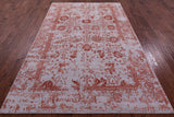 Grey Persian Handmade Wool & Silk Rug - 5' 10" X 9' 1" - Golden Nile