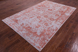 Grey Persian Handmade Wool & Silk Rug - 5' 10" X 9' 1" - Golden Nile