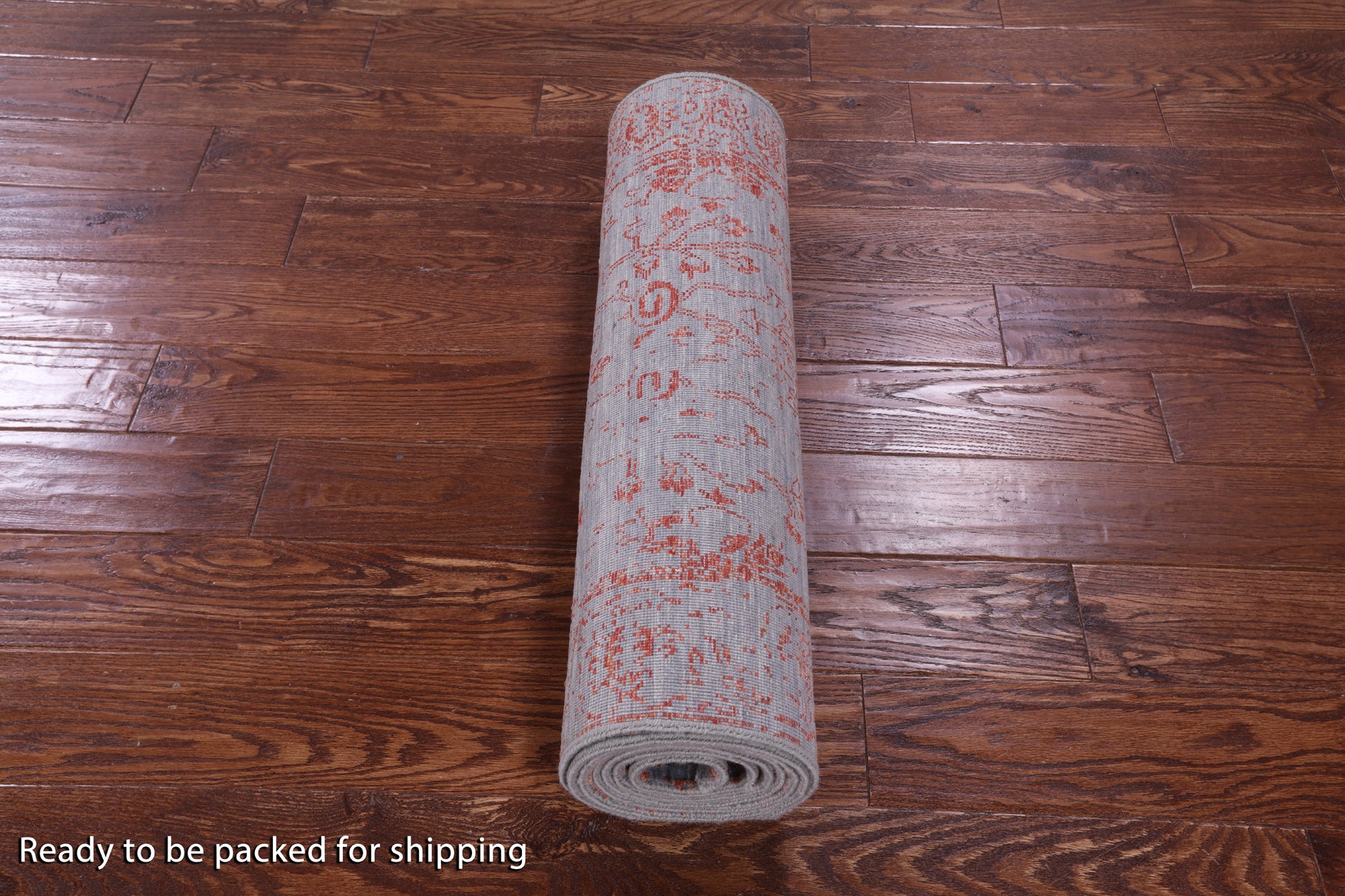 Grey Persian Hand Knotted Wool & Silk Runner Rug - 2' 7" X 10' 0" - Golden Nile