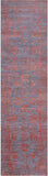 Grey Persian Hand Knotted Wool & Silk Runner Rug - 2' 7" X 10' 0" - Golden Nile