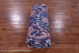 Blue Turkish Oushak Hand Knotted Wool Rug - 10' 5" X 14' 1" - Golden Nile