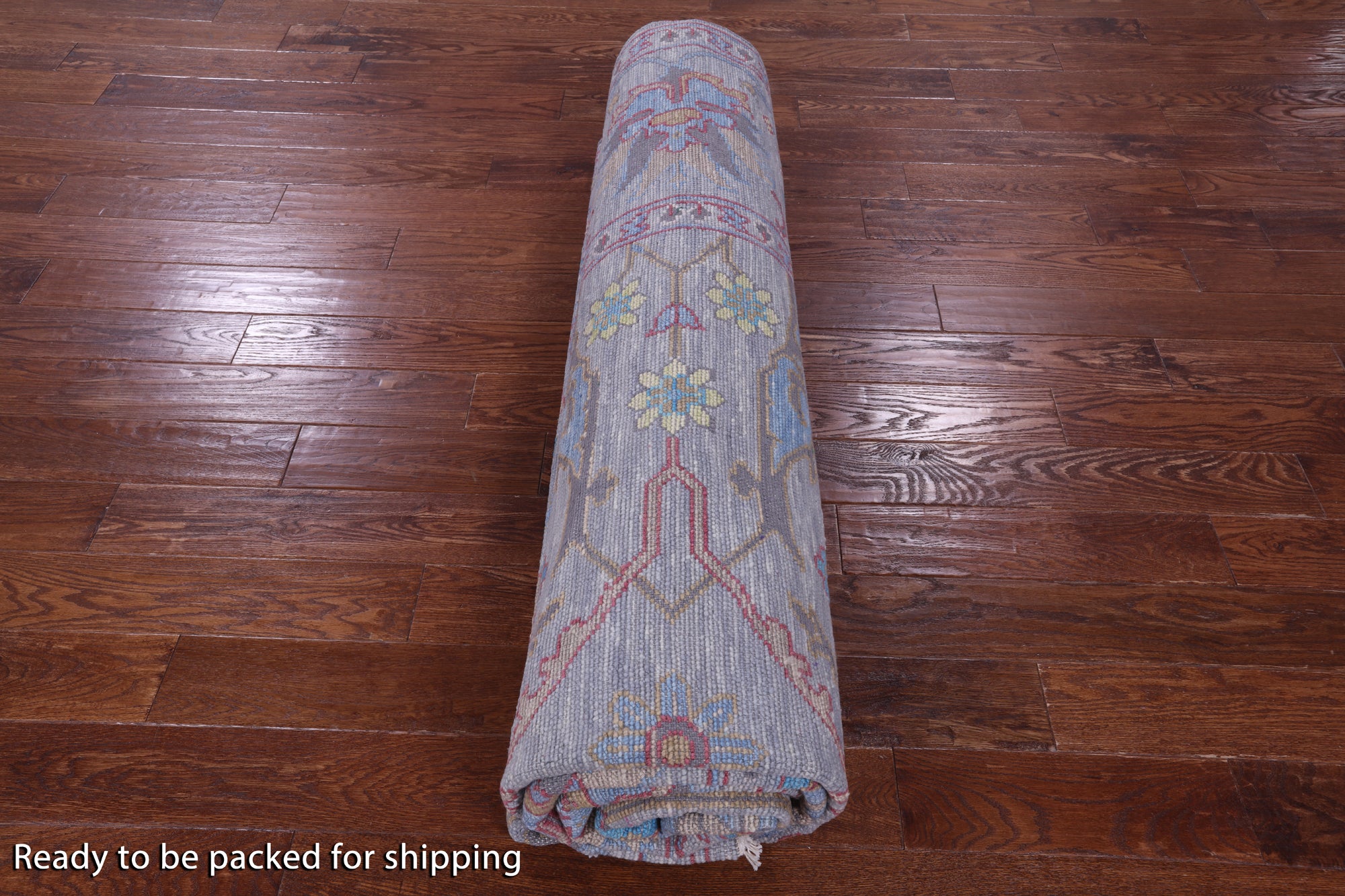 Grey Turkish Oushak Handmade Wool Rug - 9' 2" X 12' 2" - Golden Nile