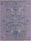 Grey Turkish Oushak Handmade Wool Rug - 9' 2" X 12' 2" - Golden Nile