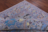 Grey Turkish Oushak Handmade Wool Rug - 9' 2" X 12' 2" - Golden Nile