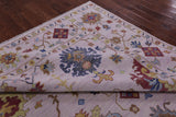 Pink Turkish Oushak Hand Knotted Wool Rug - 9' 1" X 12' 4" - Golden Nile