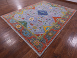 Kazak Hand Knotted Wool Rug - 9' 1" X 11' 10" - Golden Nile