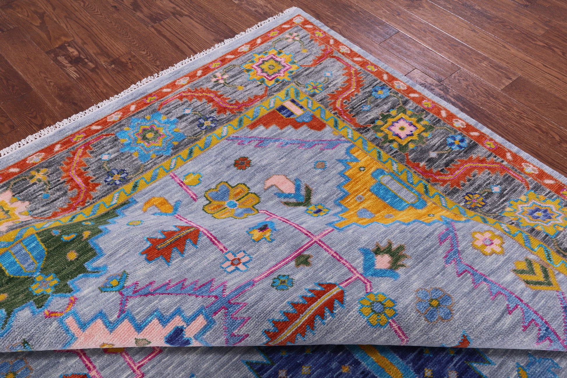 Kazak Hand Knotted Wool Rug - 9' 1" X 11' 10" - Golden Nile