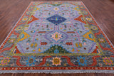Kazak Hand Knotted Wool Rug - 9' 1" X 11' 10" - Golden Nile