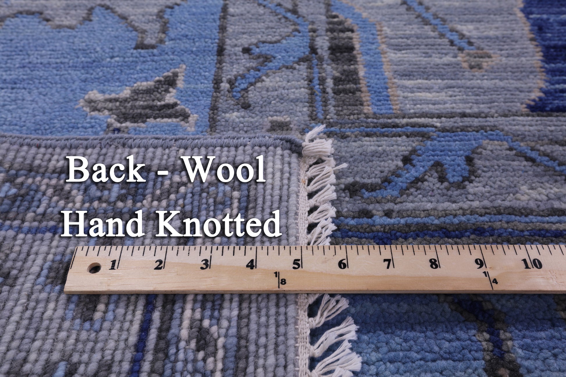 Grey Turkish Oushak Hand Knotted Wool Rug - 9' 0" X 11' 10" - Golden Nile