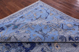 Grey Turkish Oushak Hand Knotted Wool Rug - 9' 0" X 11' 10" - Golden Nile