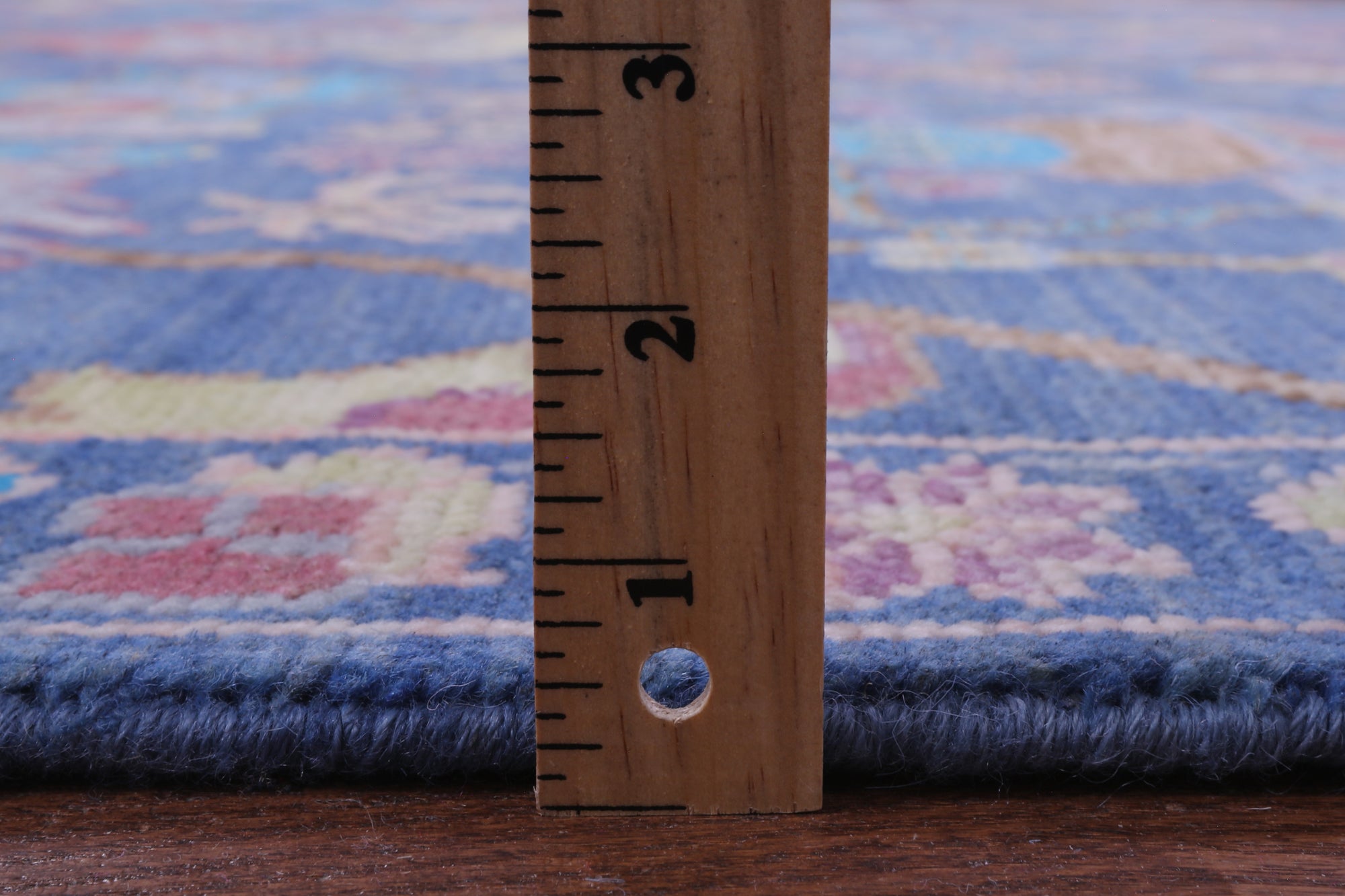 Blue Turkish Oushak Hand Knotted Wool Rug - 9' 1" X 12' 0" - Golden Nile