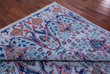 Blue Turkish Oushak Hand Knotted Wool Rug - 9' 2" X 12' 0" - Golden Nile