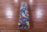 Blue Turkish Oushak Handmade Wool Rug - 8' 1" X 10' 0" - Golden Nile
