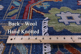 Blue Turkish Oushak Handmade Wool Rug - 8' 1" X 10' 0" - Golden Nile