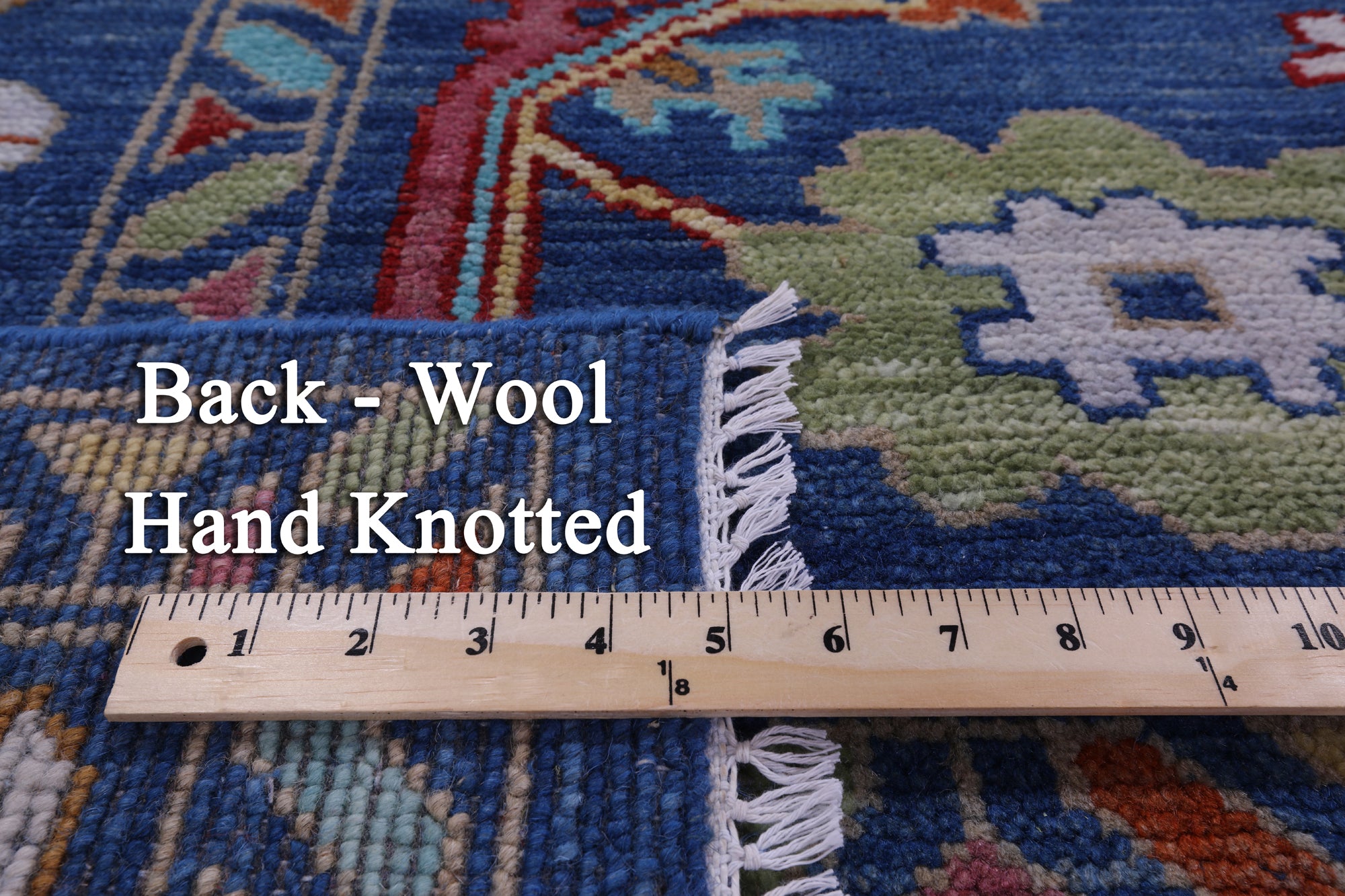 Blue Turkish Oushak Handmade Wool Rug - 8' 1" X 10' 0" - Golden Nile