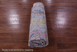 Blue Turkish Oushak Hand Knotted Wool Rug - 8' 0" X 9' 11" - Golden Nile