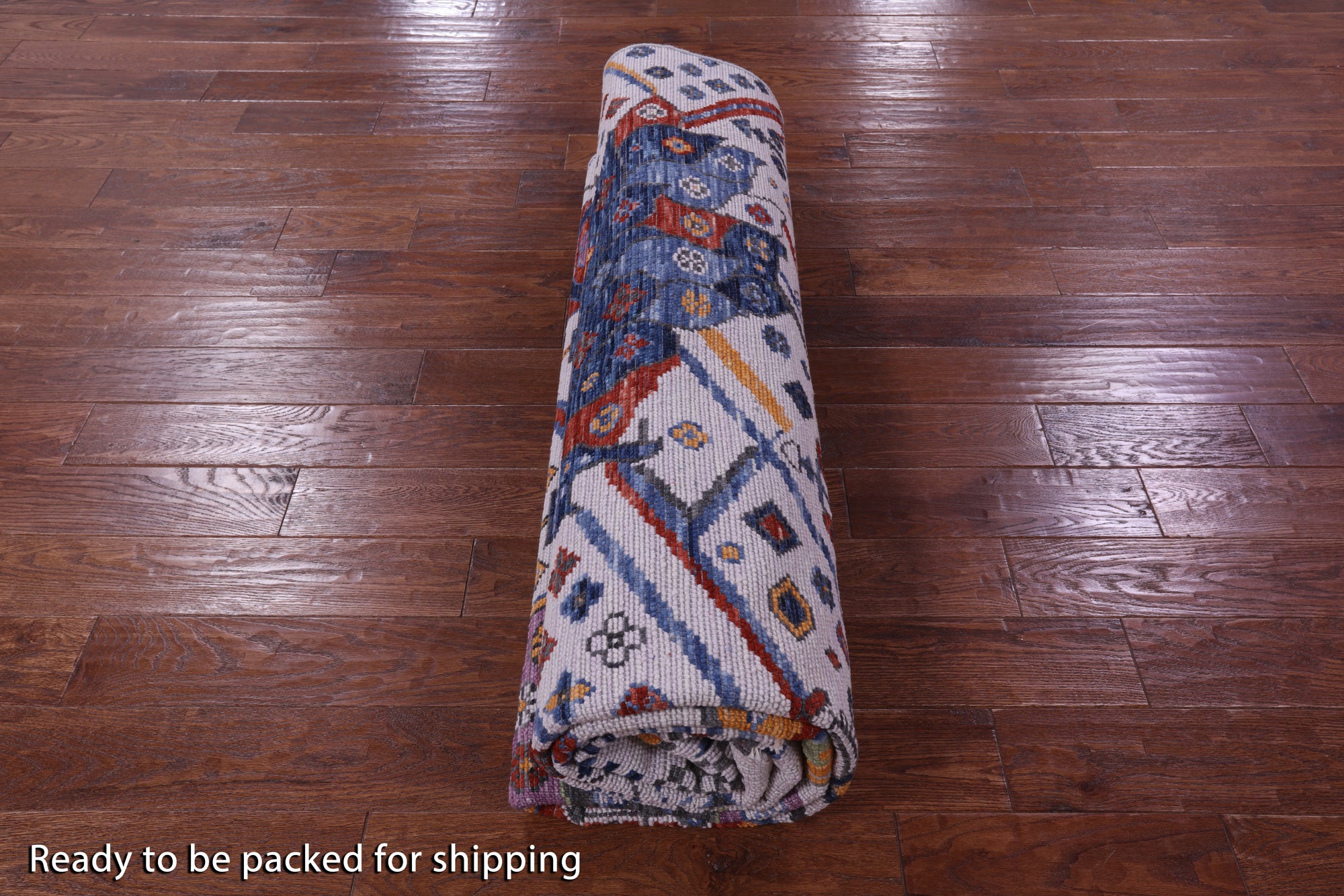 Ivory Tribal Moroccan Handmade Wool Rug - 8' 1" X 10' 2" - Golden Nile