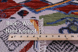 Ivory Tribal Moroccan Handmade Wool Rug - 8' 1" X 10' 2" - Golden Nile