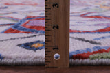 Ivory Tribal Moroccan Handmade Wool Rug - 8' 1" X 10' 2" - Golden Nile