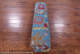 Blue Turkish Oushak Hand Knotted Wool Rug - 8' 1" X 10' 3" - Golden Nile