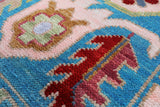 Blue Turkish Oushak Hand Knotted Wool Rug - 8' 1" X 10' 3" - Golden Nile
