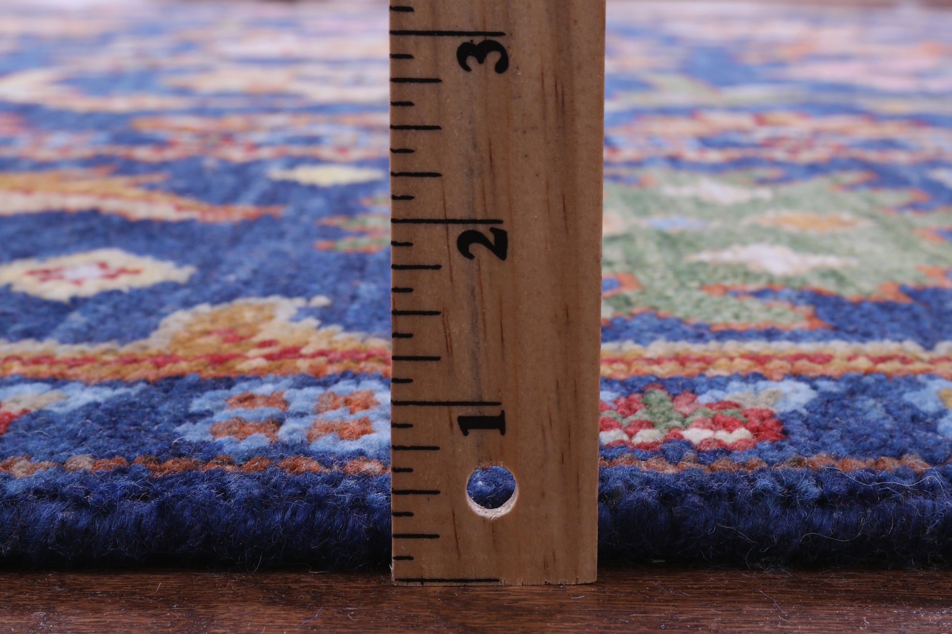 Blue Turkish Oushak Hand Knotted Wool Rug - 8' 0" X 10' 0" - Golden Nile