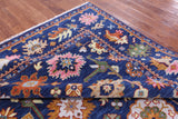 Blue Turkish Oushak Hand Knotted Wool Rug - 8' 0" X 10' 0" - Golden Nile