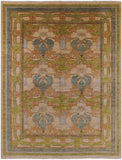 William Morris Hand Knotted Wool Area Rug - 9' X 11' 8" - Golden Nile