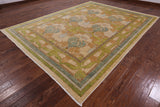 William Morris Hand Knotted Wool Area Rug - 9' X 11' 8" - Golden Nile