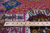 Geometric Persian Mamluk Hand Knotted Wool Rug - 4' 0" X 6' 2" - Golden Nile