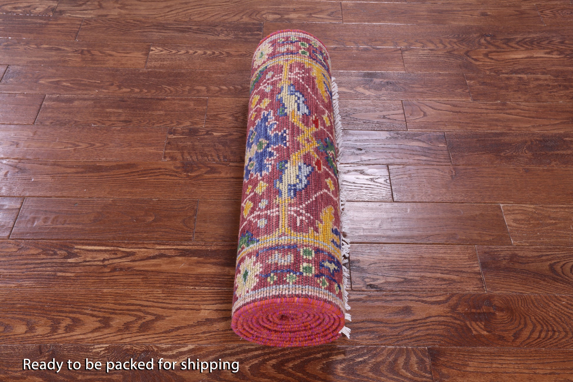 Turkish Oushak Hand Knotted Wool Runner Rug - 2' 8" X 12' 6" - Golden Nile