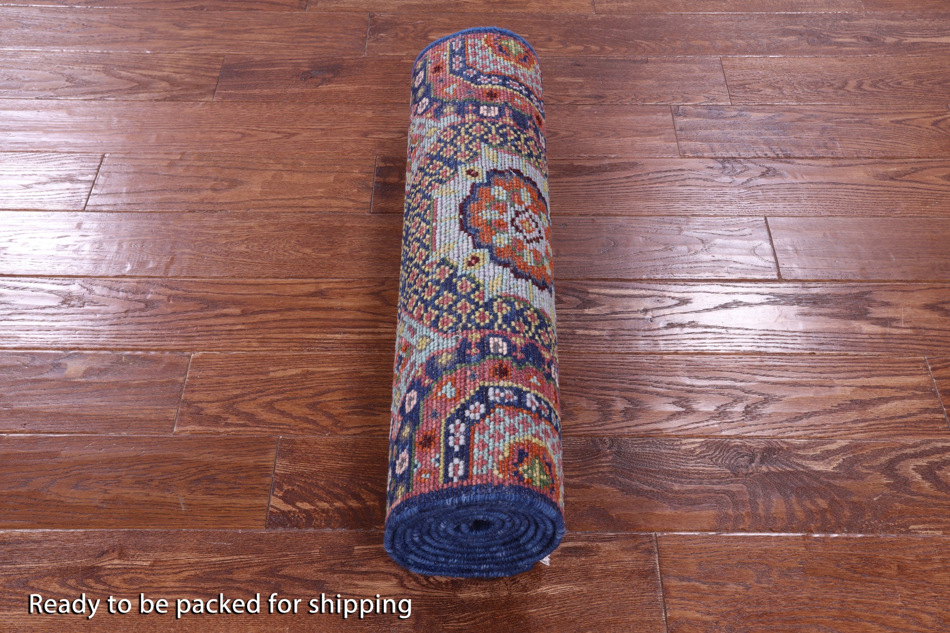 Geometric Persian Mamluk Hand Knotted Wool Runner Rug - 2' 7" X 10' 0" - Golden Nile