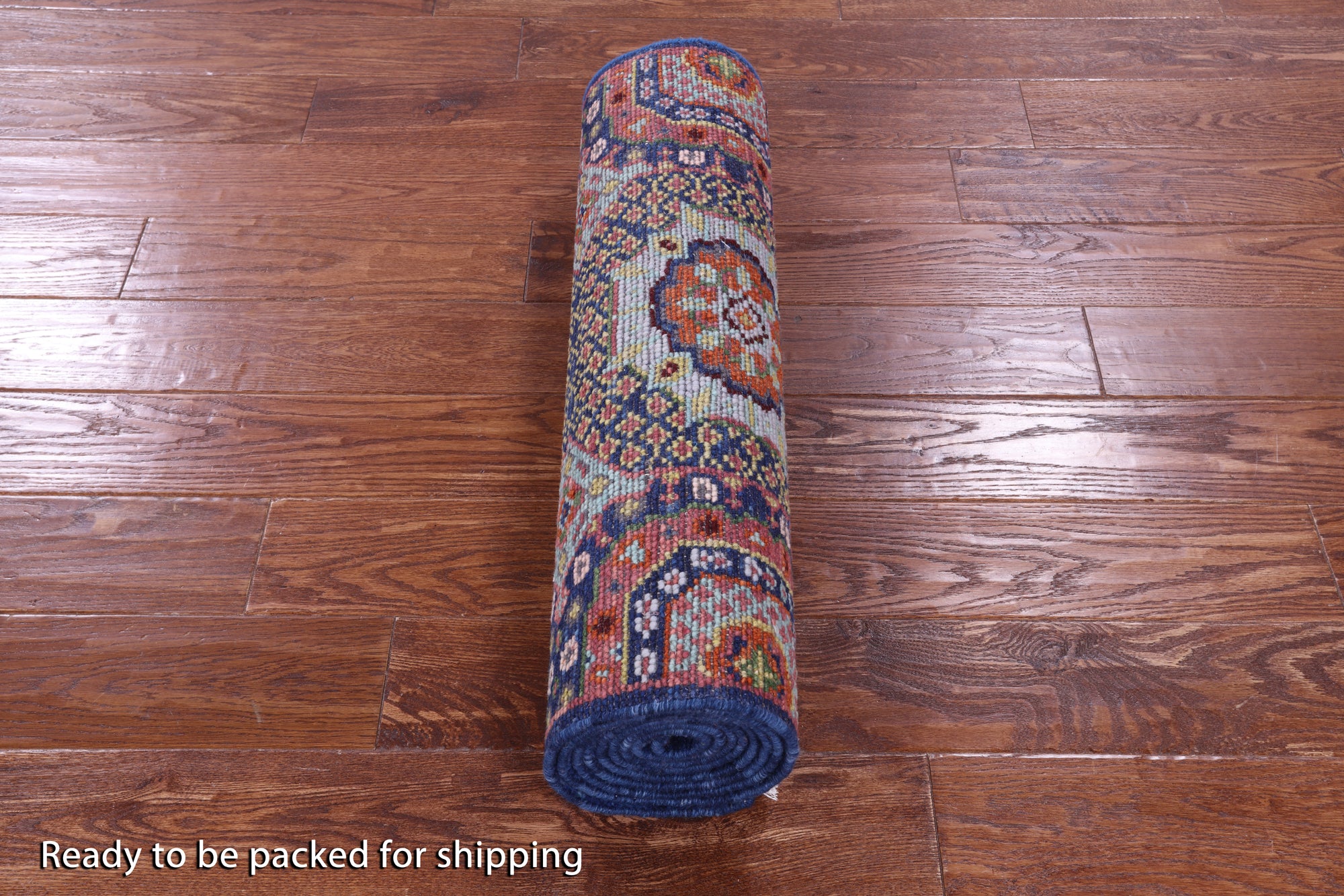 Geometric Persian Mamluk Hand Knotted Wool Runner Rug - 2' 7" X 10' 0" - Golden Nile