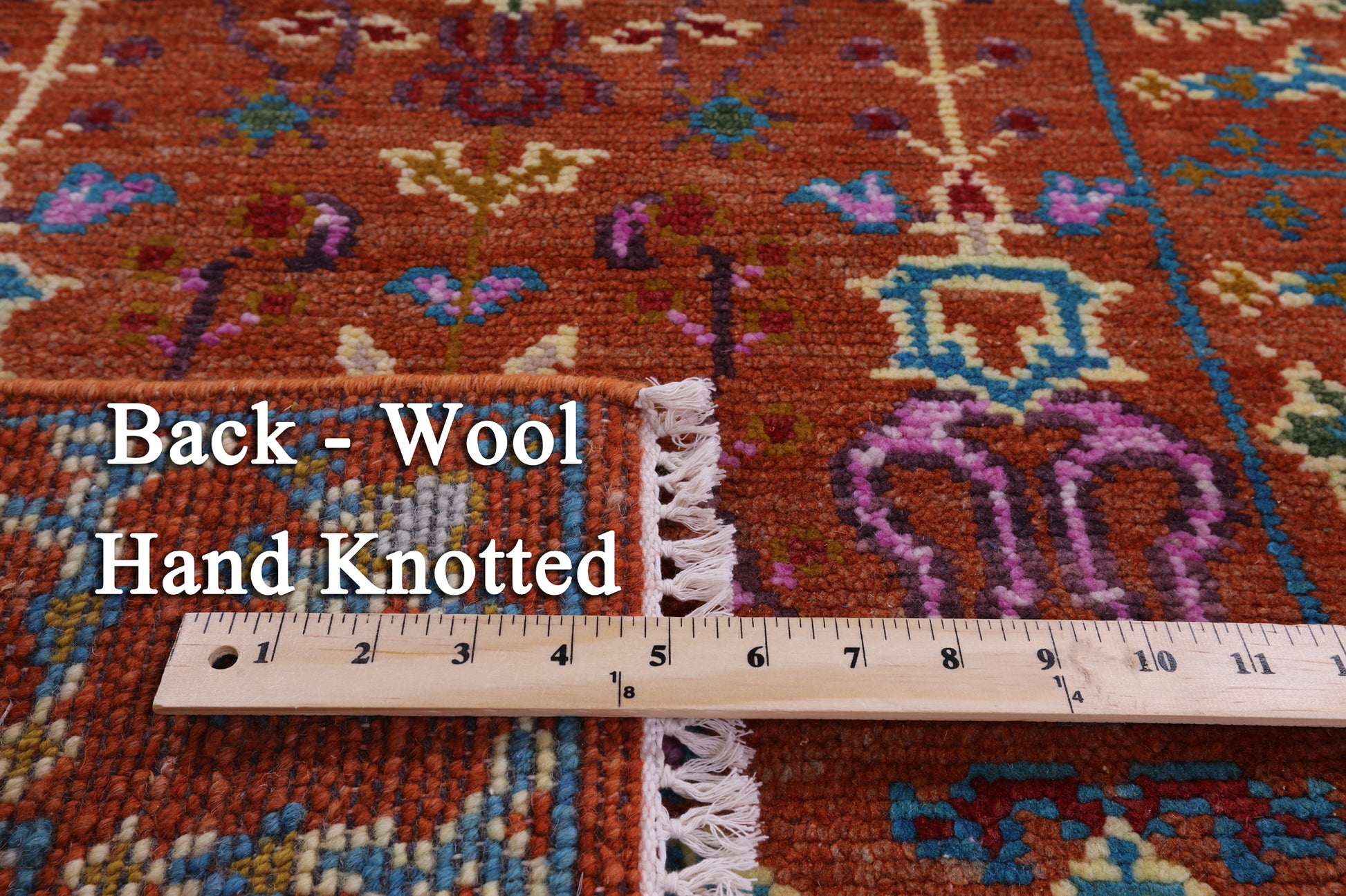 Turkish Oushak Hand Knotted Wool Runner Rug - 2' 7" X 10' 0" - Golden Nile