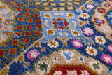 Geometric Persian Mamluk Hand Knotted Wool Runner Rug - 2' 7" X 10' 3" - Golden Nile