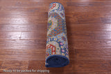 Geometric Persian Mamluk Hand Knotted Wool Runner Rug - 2' 7" X 10' 3" - Golden Nile