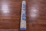 Blue Turkish Oushak Hand Knotted Wool Rug - 4' 1" X 6' 6" - Golden Nile