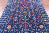 Blue Turkish Oushak Hand Knotted Wool Rug - 6' 2" X 8' 9" - Golden Nile