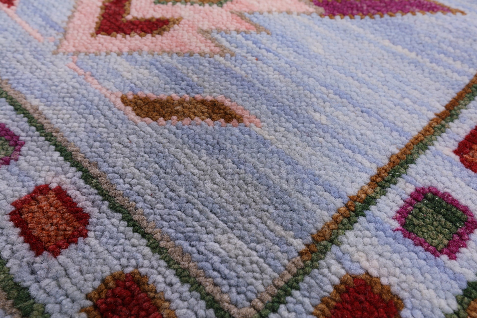 Blue Tribal Persian Gabbeh Handmade Wool Rug - 9' 2" X 12' 3" - Golden Nile
