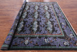 Black Square William Morris Hand Knotted Wool Area Rug - 9' 8" X 9' 10" - Golden Nile
