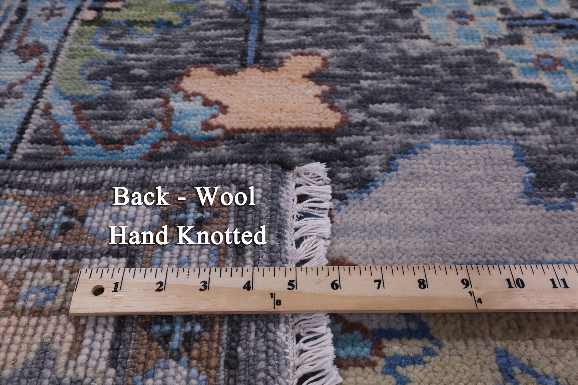 Grey Turkish Oushak Hand Knotted Wool Rug - 8' 3" X 10' 2" - Golden Nile