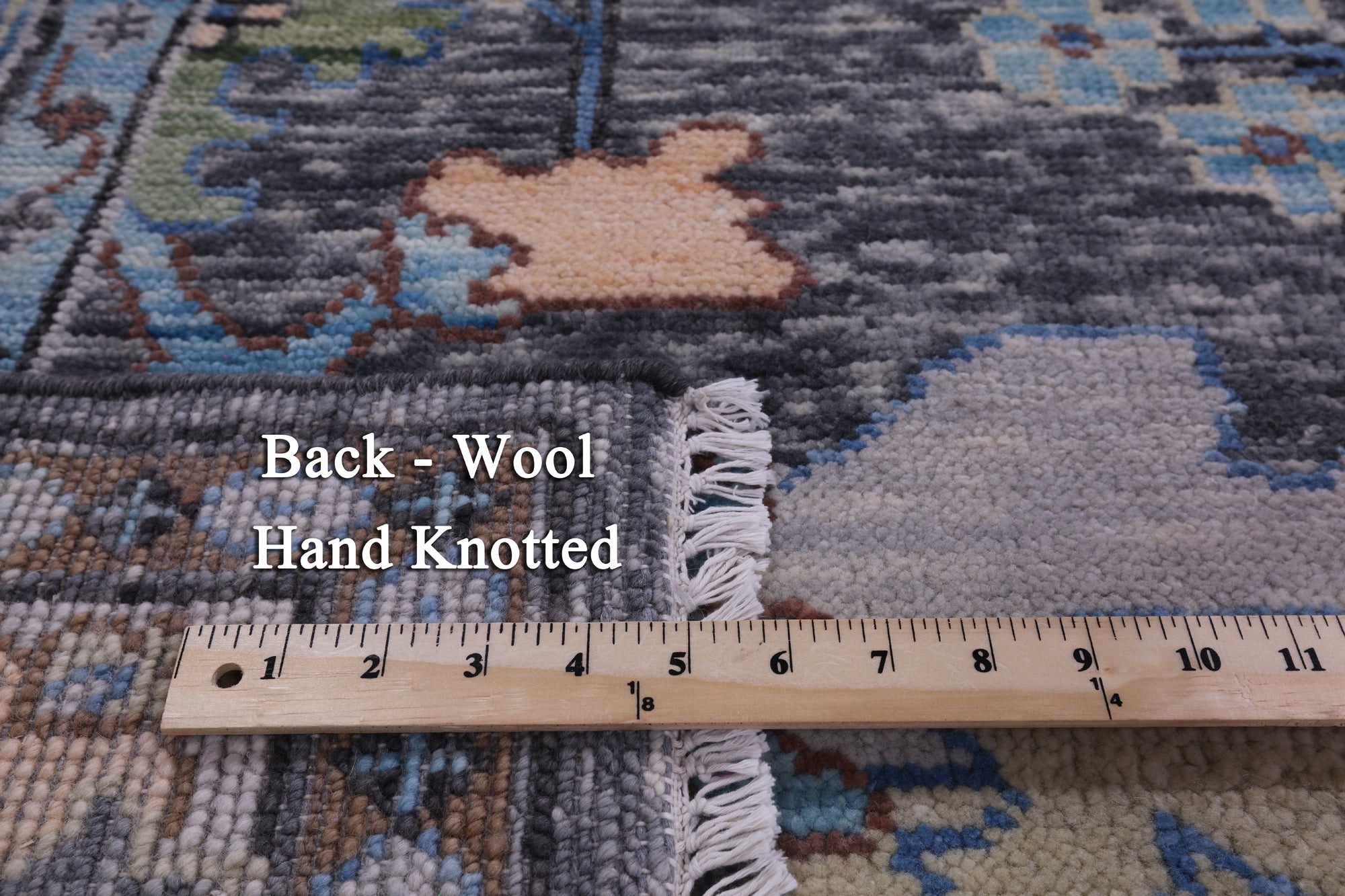 Grey Turkish Oushak Hand Knotted Wool Rug - 8' 3" X 10' 2" - Golden Nile
