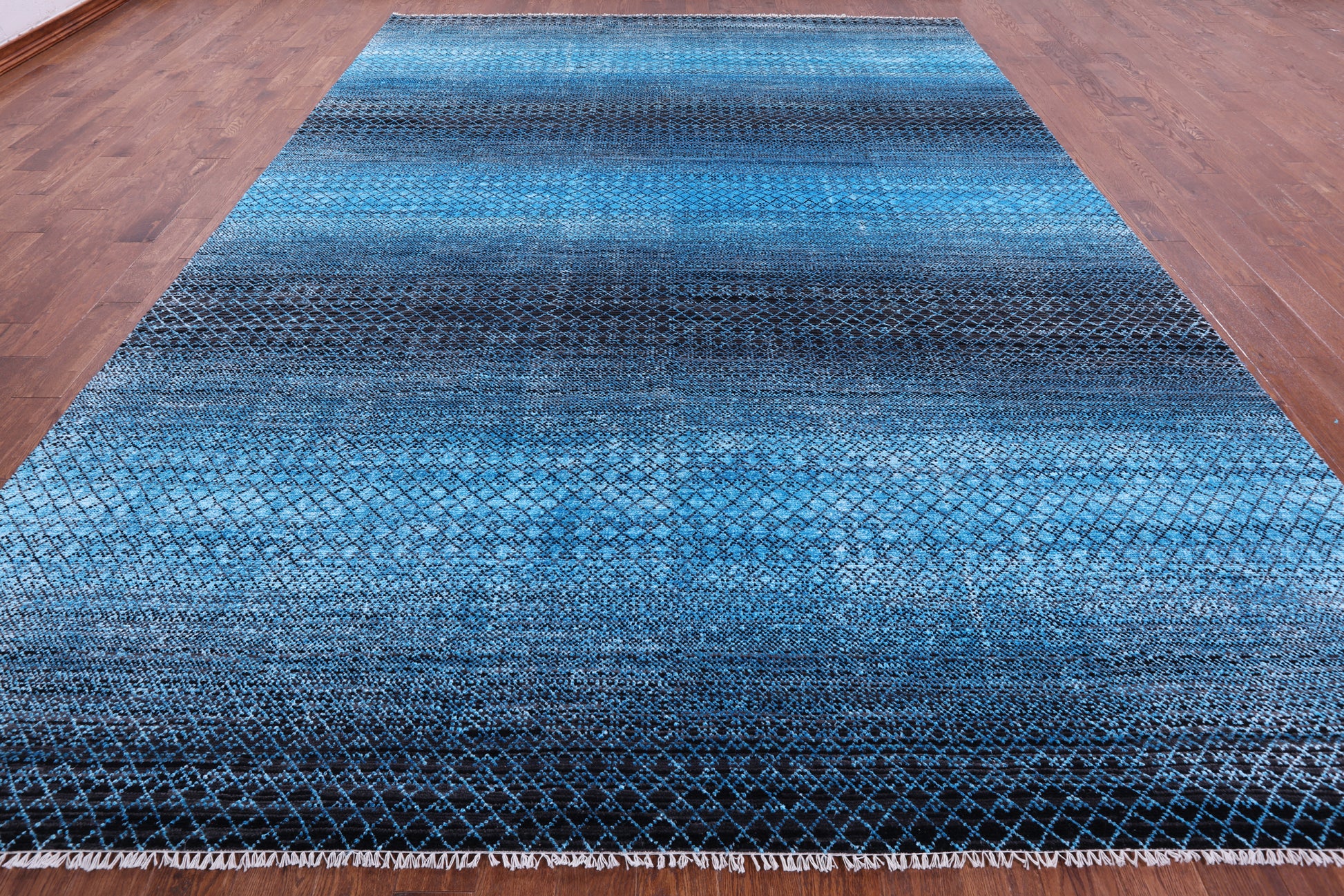 Savannah Grass Hand Knotted Wool & Silk Rug - 10' 2" X 13' 10" - Golden Nile