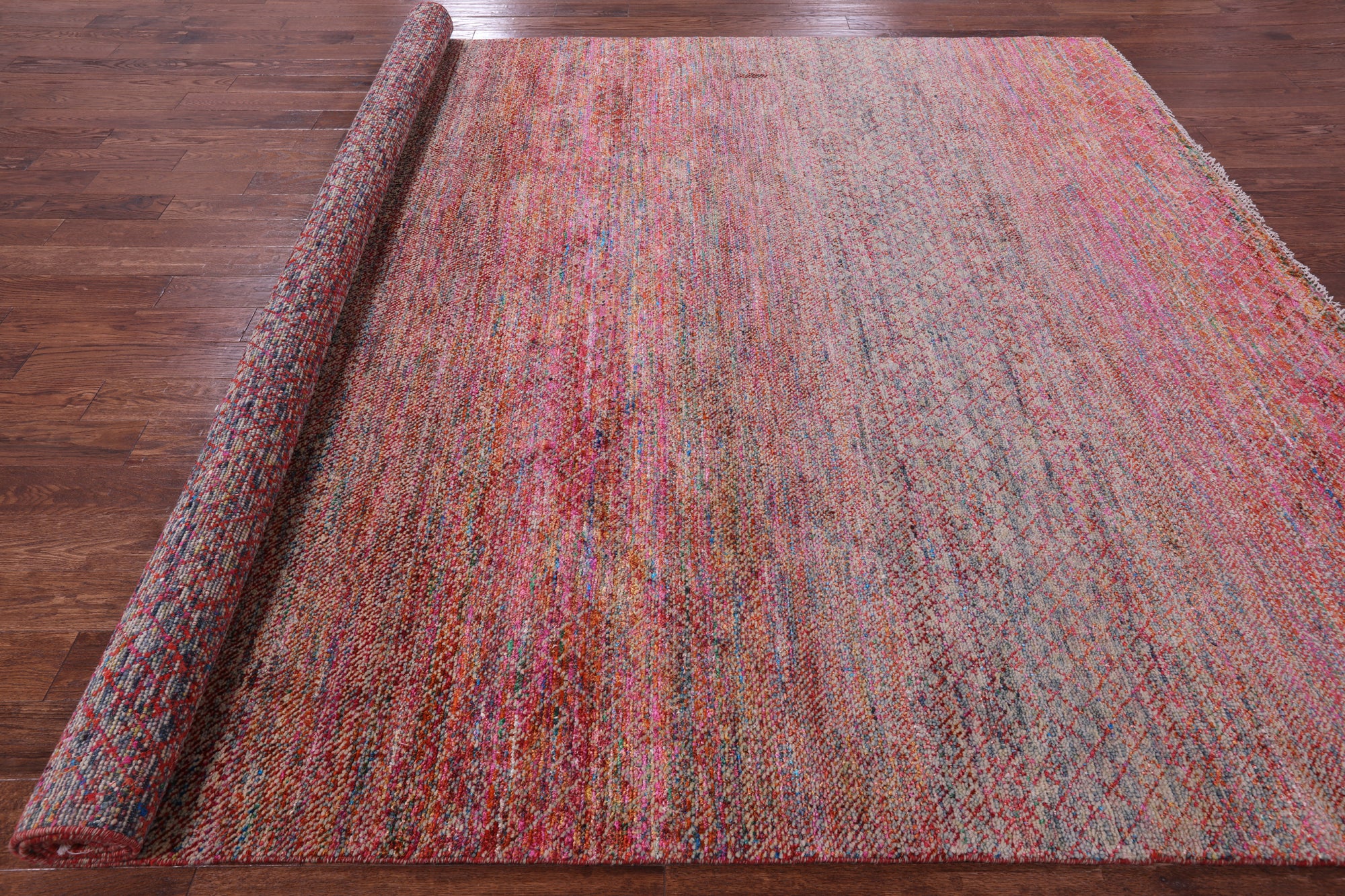 Savannah Grass Hand Knotted Wool & Silk Rug - 9' 3" X 11' 10" - Golden Nile
