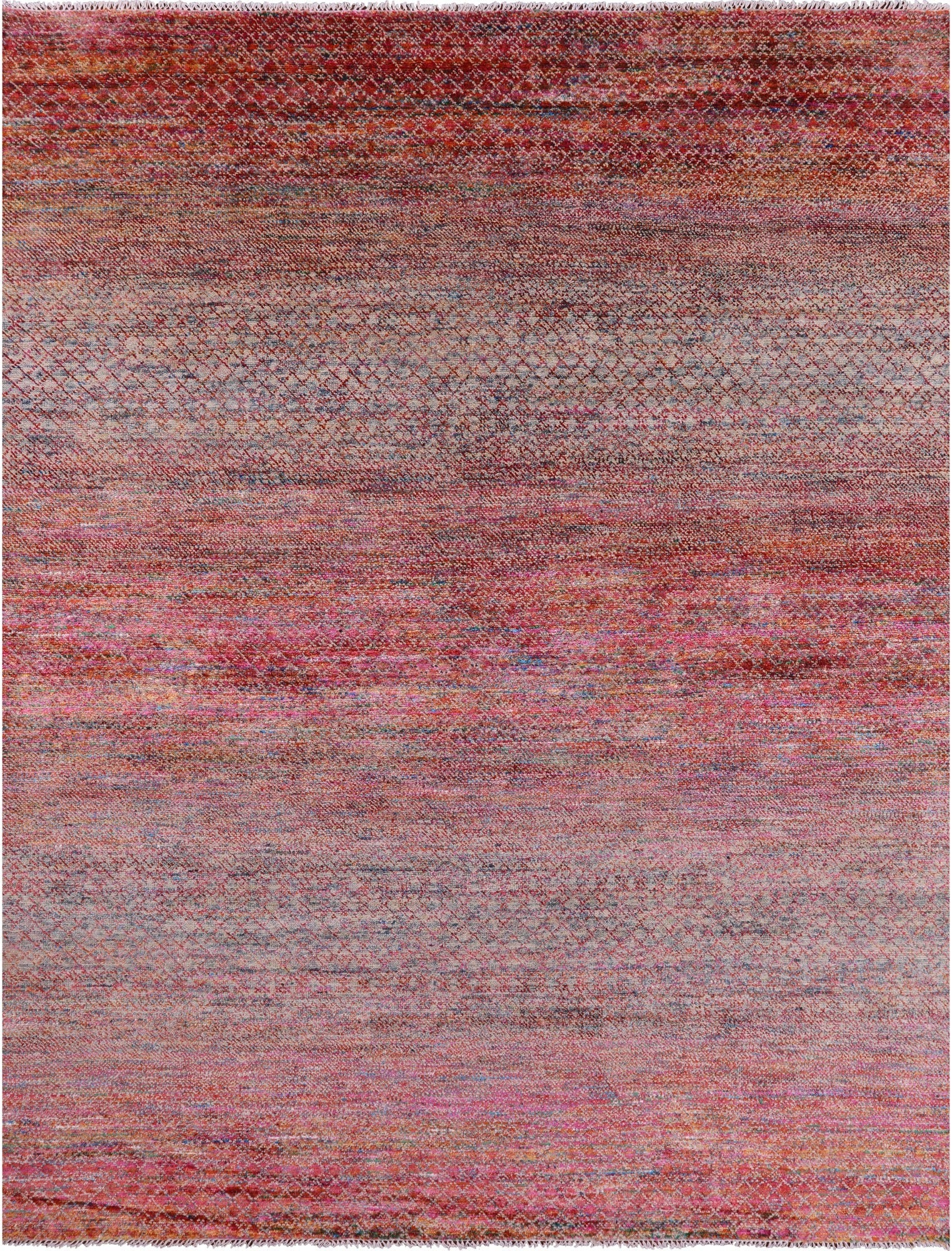 Savannah Grass Hand Knotted Wool & Silk Rug - 9' 3" X 11' 10" - Golden Nile