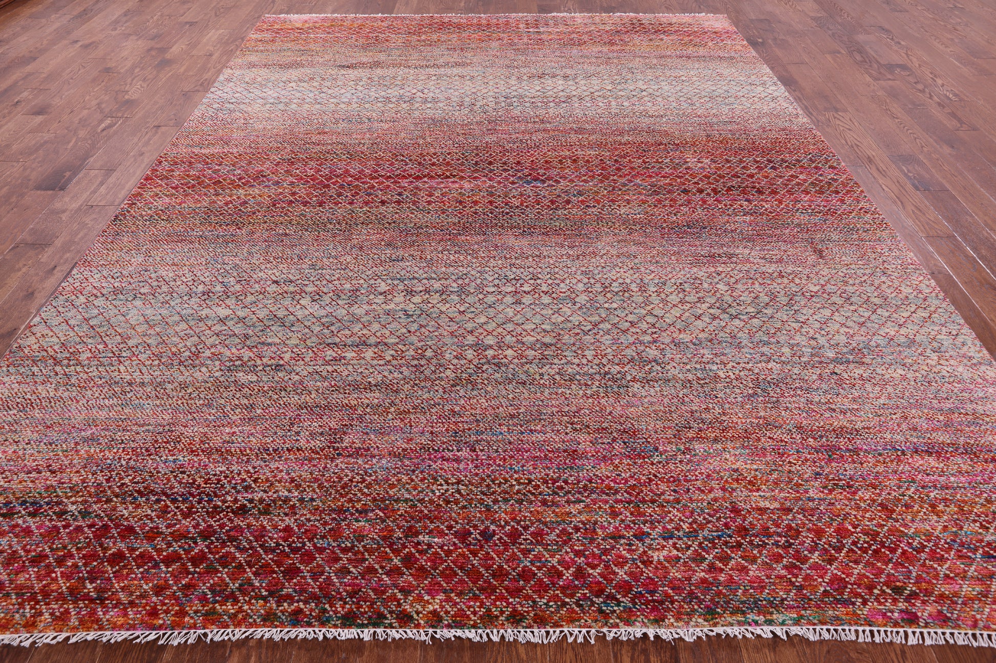 Savannah Grass Hand Knotted Wool & Silk Rug - 9' 3" X 11' 10" - Golden Nile