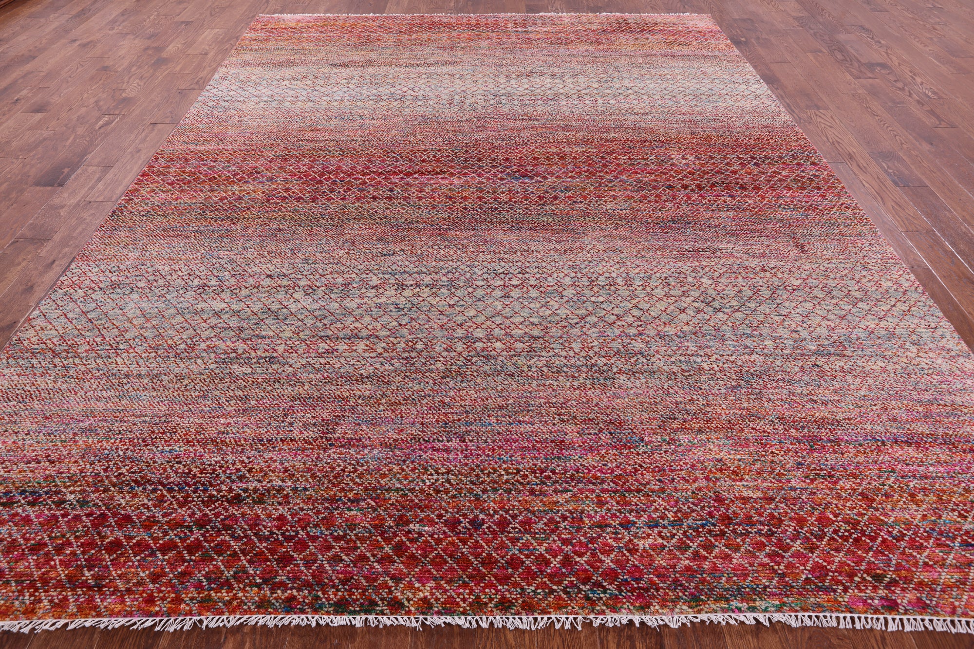 Savannah Grass Hand Knotted Wool & Silk Rug - 9' 3" X 11' 10" - Golden Nile