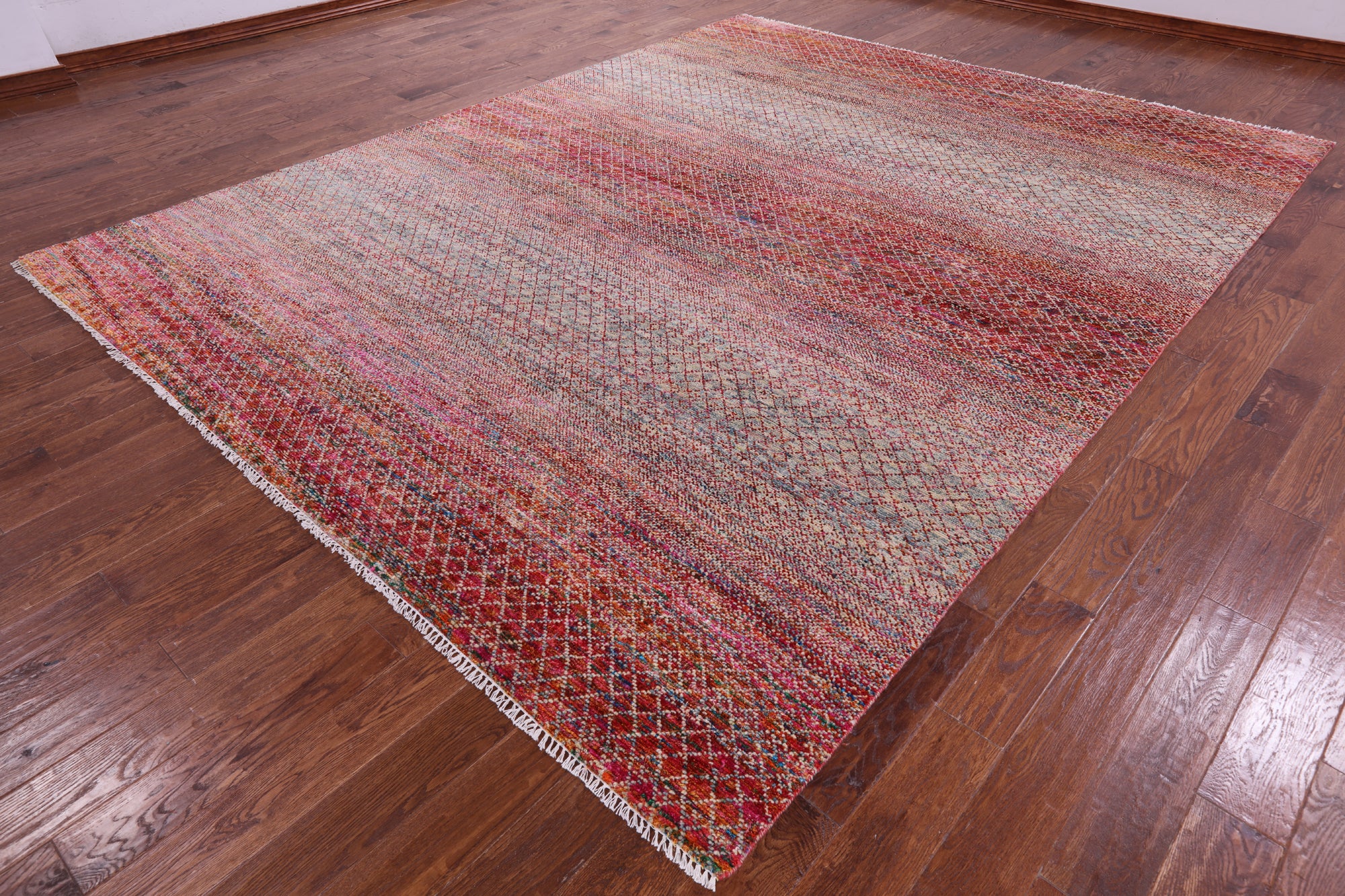 Savannah Grass Hand Knotted Wool & Silk Rug - 9' 3" X 11' 10" - Golden Nile