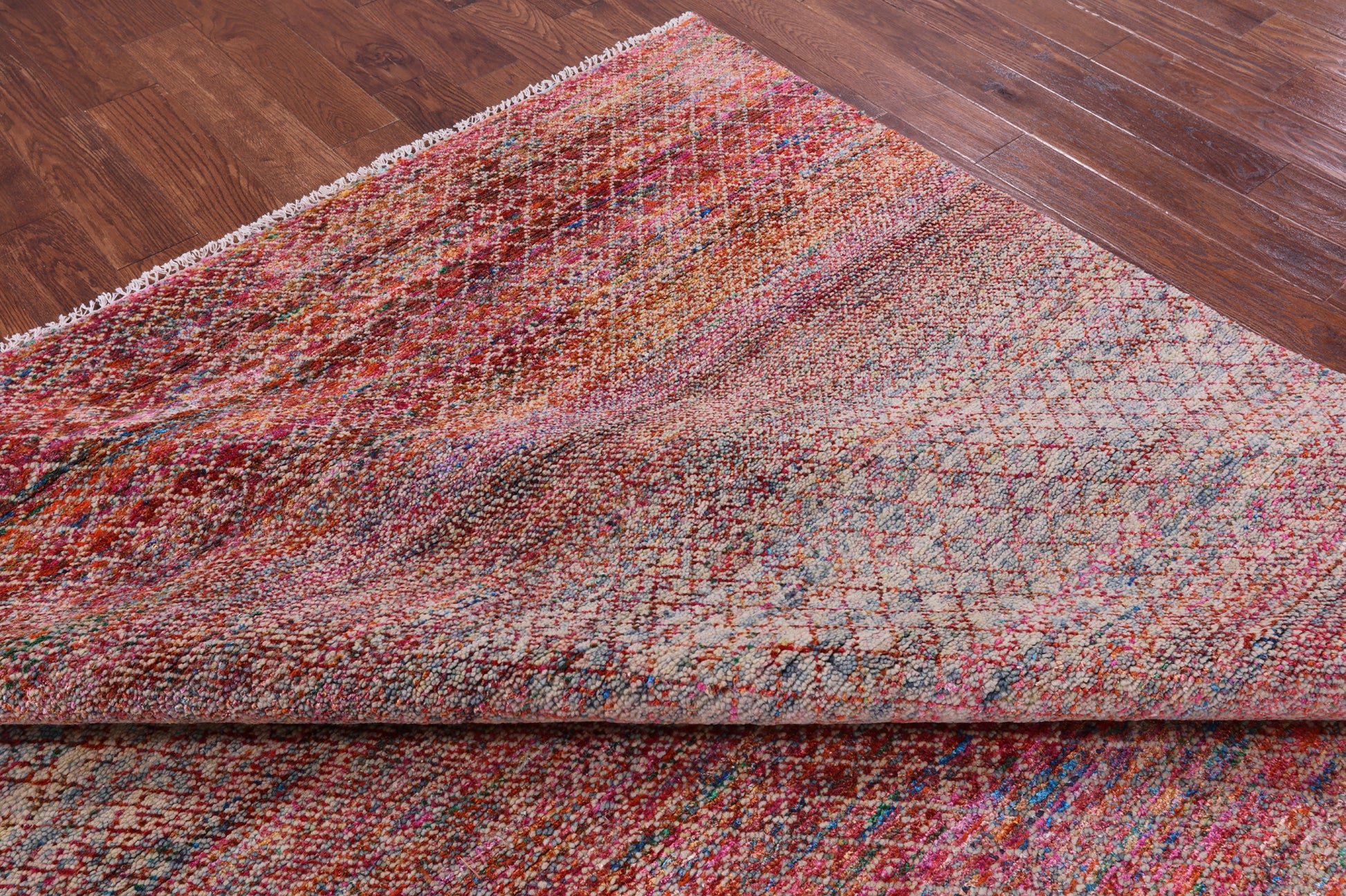 Savannah Grass Hand Knotted Wool & Silk Rug - 9' 3" X 11' 10" - Golden Nile
