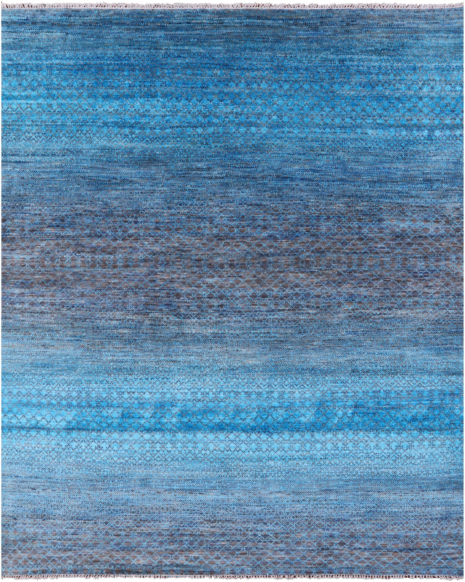 Savannah Grass Hand Knotted Wool & Silk Rug - 8' 2" X 9' 11" - Golden Nile